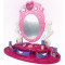 Măsuță de toaletă pentru copii, cu oglindă, efecte lumini și sunet, roz, Dresser Mirorr Inlea4Fun