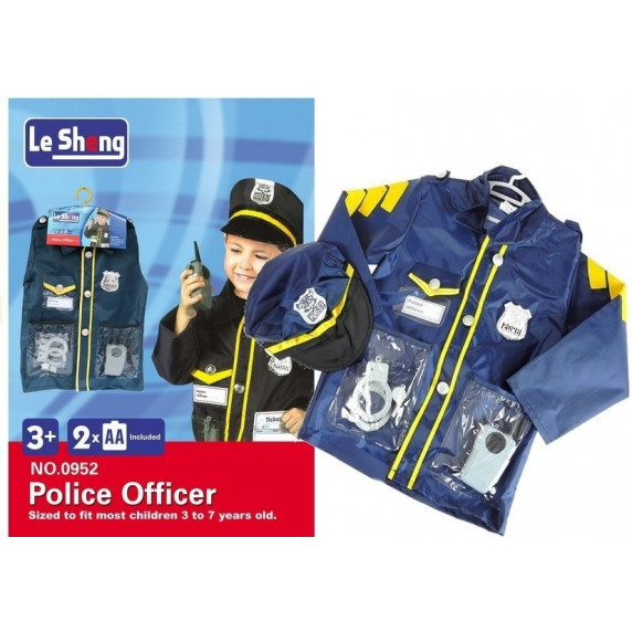 Costum de polițist cu accesorii - Inlea4Fun POLICE OFFICER