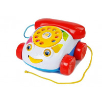 Telefon fix pentru copii cu roți - Inlea4Fun PUZZLE PHONE 