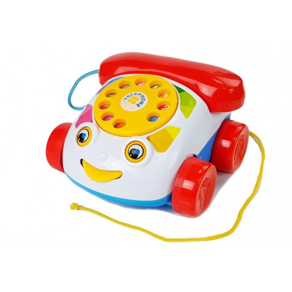 Telefon fix pentru copii cu roți - Inlea4Fun PUZZLE PHONE