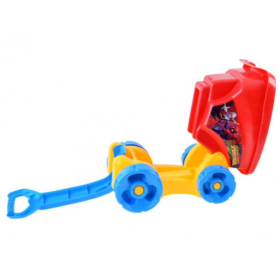 Jucării pentru nisip și cărucior cu mâner - Inlea4Fun - Spiderman