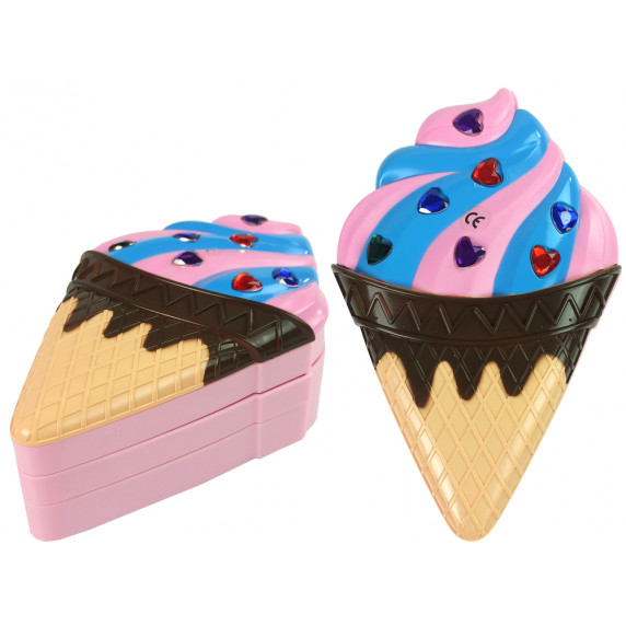 Set machiaj pentru copii - Inlea4Fun BEAUTY MAKE UP SET - formă de înghețată