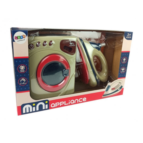 Mașină de spălat și fier de călcat de jucărie - Inlea4Fun MINI APPLIANCE