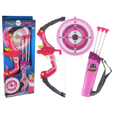 Set arc pentru copii cu țintă - roz - Inlea4Fun KINGS SPORT Preview