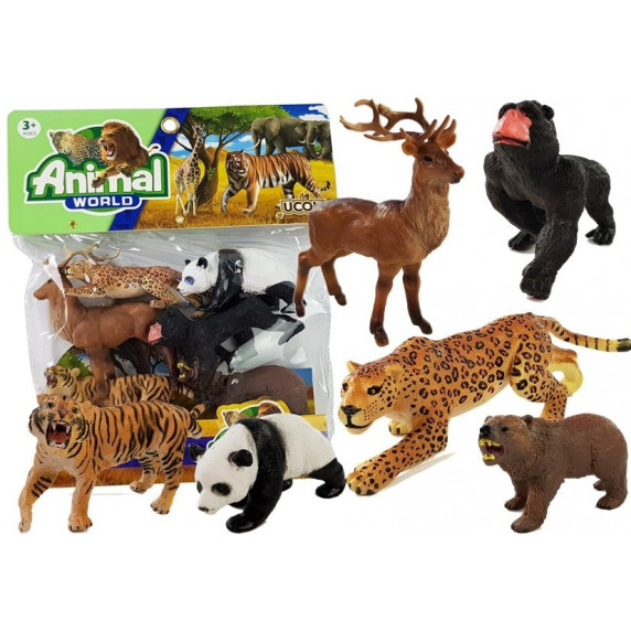 Set figurine de jucărie, animale sălbatice - 6 buc Inlea4fun