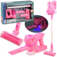 Aspirator de jucărie - Inlea4Fun CLEANING SET- roz 