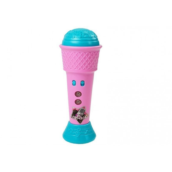 Microfon karaoke cu efecte lumini - roz - Inlea4Fun DELIGHT SOUNDS