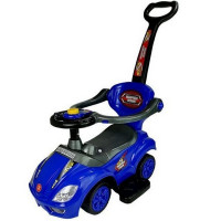 Mașină acționată cu picioarele - Inlea4Fun Super Ride 3în1 - albastru 