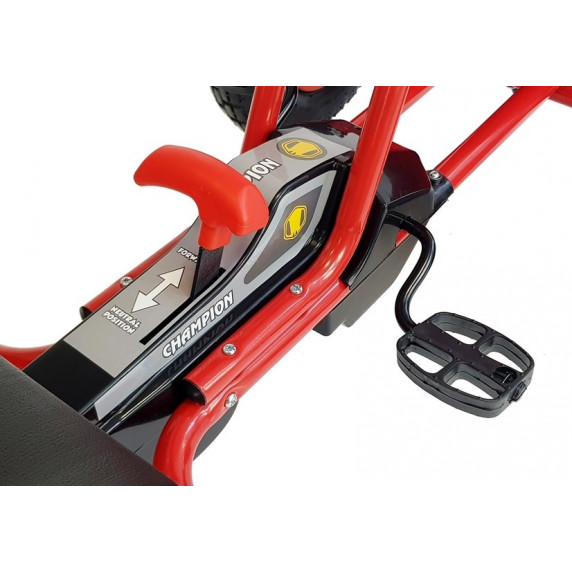 Kart cu pedale - Inlea4Fun SUPER SPEED A-18 - roșu
