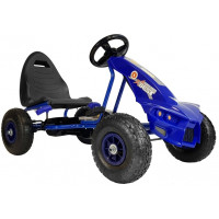 Kart cu pedale - Inlea4Fun SUPER SPEED A-18 - albastru 