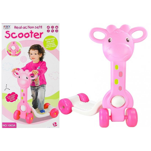 Trotinetă pentru copii  - girafă - Inlea4Fun SCOOTER