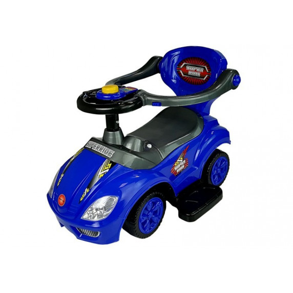 Mașină acționată cu picioarele - Inlea4Fun Super Ride 3în1 - albastru