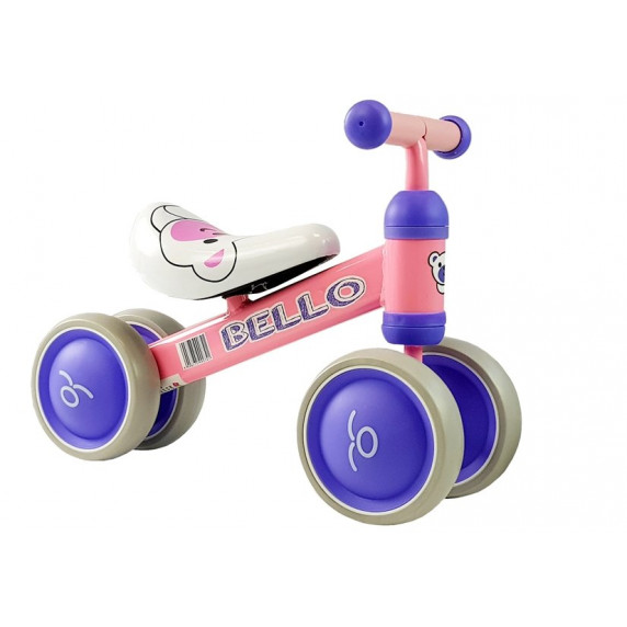 Bicicletă fără pedale - roz - Inlea4Fun BELLO