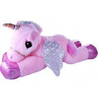 Unicorn de pluș - 120 cm - roz 
