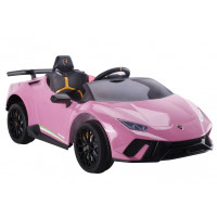 Mașină electrică - roz - Inlea4Fun Lamborghini Huracan 