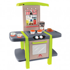 Bucătărie pentru copii din plastic, cu 26 de accesorii, gri-verde, Mochtoys Preview
