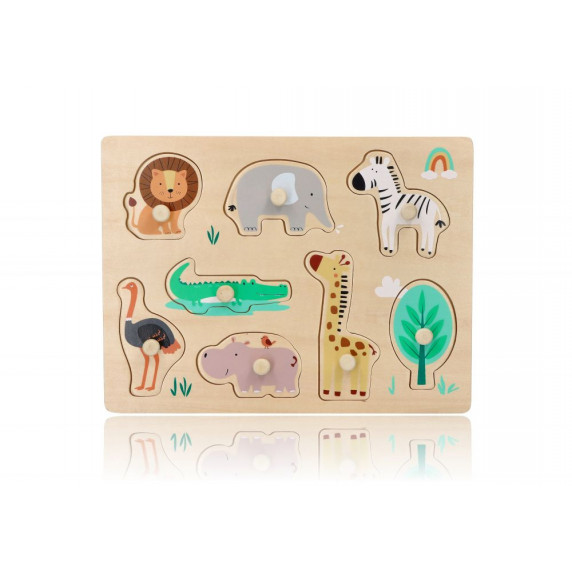 Jucărie cu forme din lemn - ADAM TOYS - animale