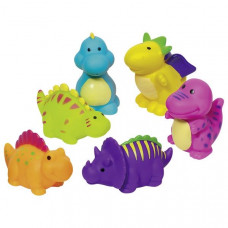Jucării pentru baie cu animale - dinosaur - 6 bucăți 