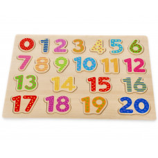 Puzzle lemn cu numere Lelin L20001 - numere Preview