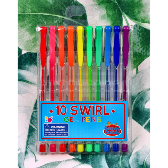 Pix cu gel neon - BUDDY & BARNEY Neon Gel Pens - 10 bucăți
