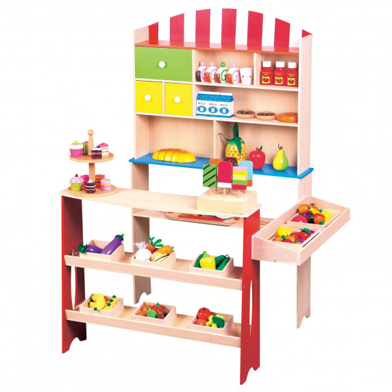 Mini stand de jucărie, piață - LELIN - Corner Shop