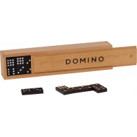 Joc de societate DOMINO în cutie de lemn - GOKI Domino Classic 