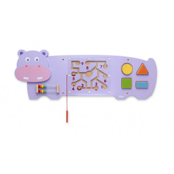 Joc educativ pentru copii - hipopotam - Viga