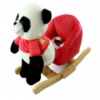 Scăunel balansoar - ursuleț panda - roșu - Nefere 