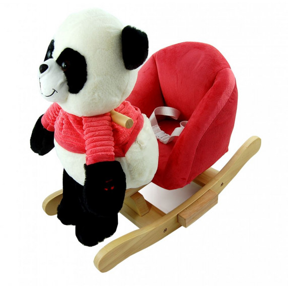 Scăunel balansoar - ursuleț panda - roșu - Nefere