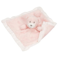 Jucărie textilă somn bebe - ursuleț roz 