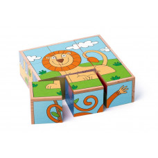 Cuburi colorate din lemn - 9 bucăți -  Wody Preview