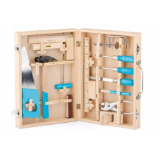 Set unelte jucărie din metal în cutie lemn - WOODY Preview