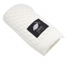 Pătură tricotată pentru copii - LEMONII Cotton Blanket - alb Preview