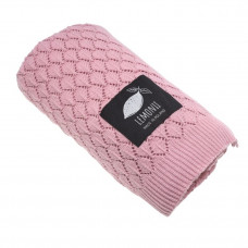Pătură tricotată pentru copii - LEMONII Cotton Blanket - roz Preview