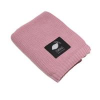Pătură tricotată pentru copii - LEMONII Baby Blanket - roz 
