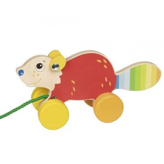 Jucărie de tras - veveriță - GOKI