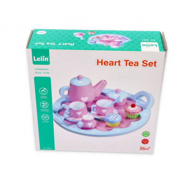 Set de ceai pentru copii - LELIN Heart Tea Set