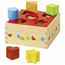Jucărie cu forme din lemn - Goki SORT BOX - roșu Preview