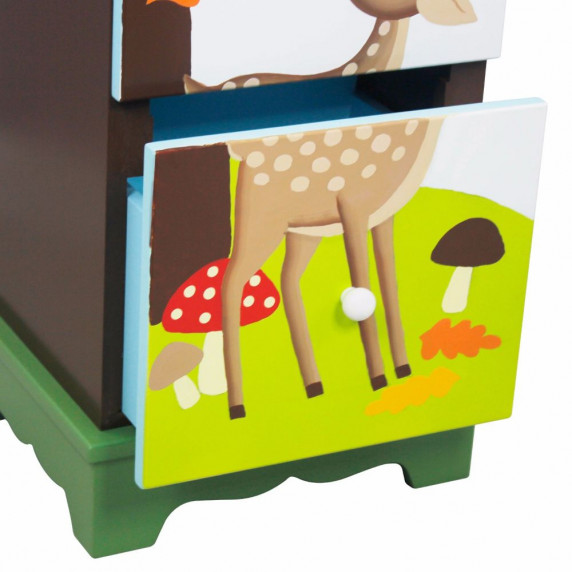 Comodă cu 5 sertare pentru copii - FANTASY FIELDS Enchanted Woodland