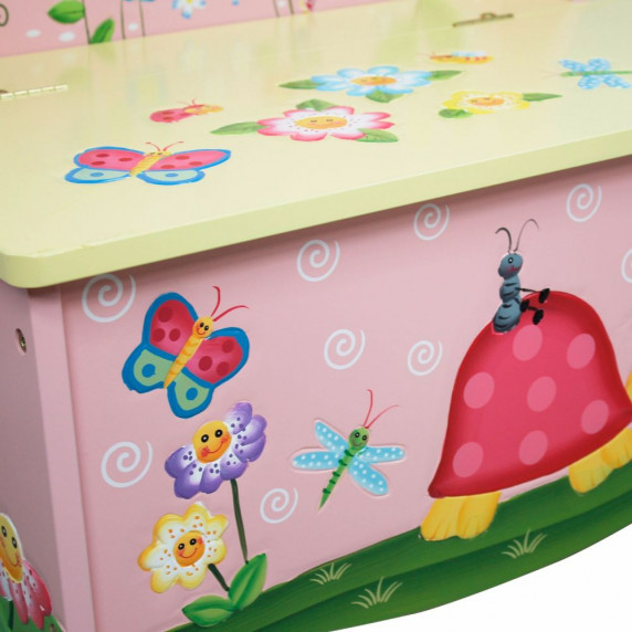 Bancă cu cutie de depozitare pentru copii - FANTASY FIELDS Magic Garden