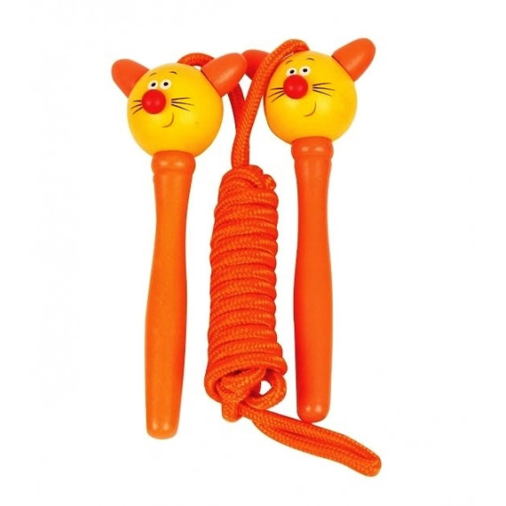 Coardă de sărit - portocaliu - Woodyland Skipping Rope CAT