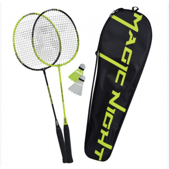 Set de badminton, 2 rachete, fluturași cu LED, Magic Night LED Talbot Torro