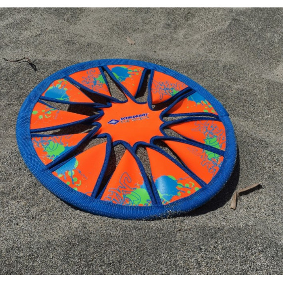Frisbee neopren - Schildkrot Disc - albastru/portocaliu