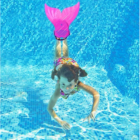 Aripioare de picioare pentru înot - roz - MASTER Mermaid