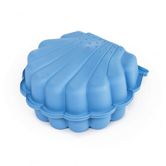 Cutie de nisip în formă de scoică, 2 piese - albastru - Inlea4Fun