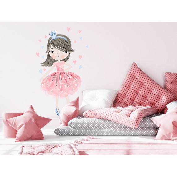 Autocolant perete Characters Princess - prințesă, roz