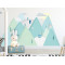 Autocolant perete Mint Mountains 150 x 75 cm - S