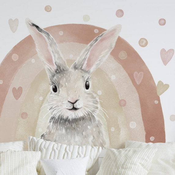 Autocolant perete - iepuraș -ANIMALS Bunny 