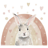Autocolant perete - iepuraș -ANIMALS Bunny  