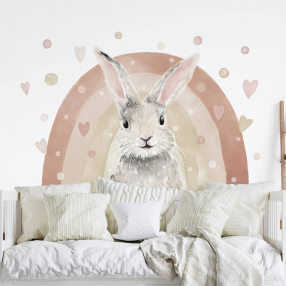 Autocolant perete - iepuraș -ANIMALS Bunny 